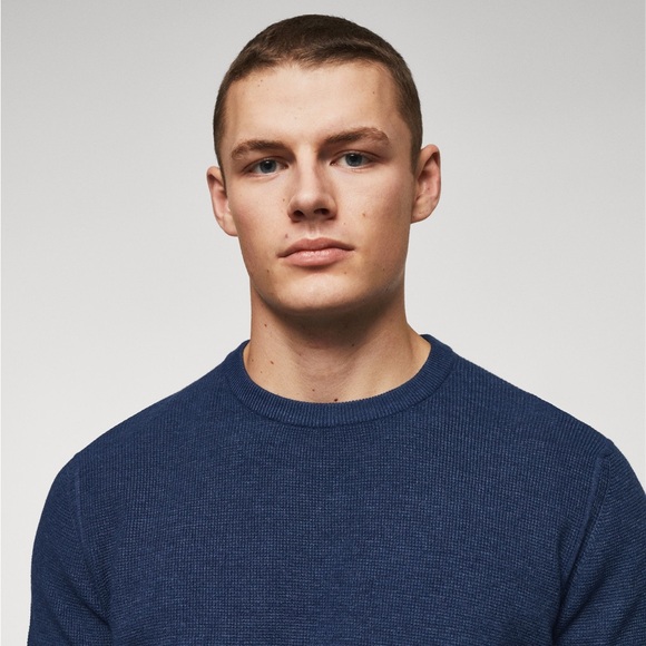 Mango Men’s Structured Cotton Sweater - Picture 2 of 11